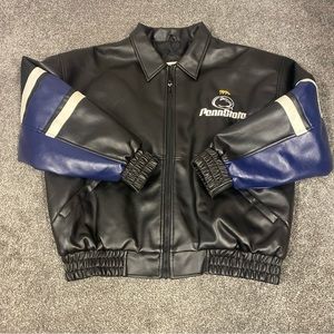 Vintage Logo Athletic Penn State Nittany Lions NCAA Leather Jacket Size L